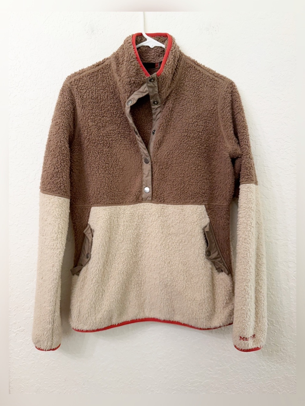Marmot Lariat Fleece Pullover Sweater Jacket - M